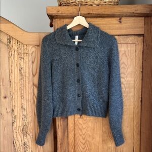 Charcoal Gray Women's Cardigan Sweater